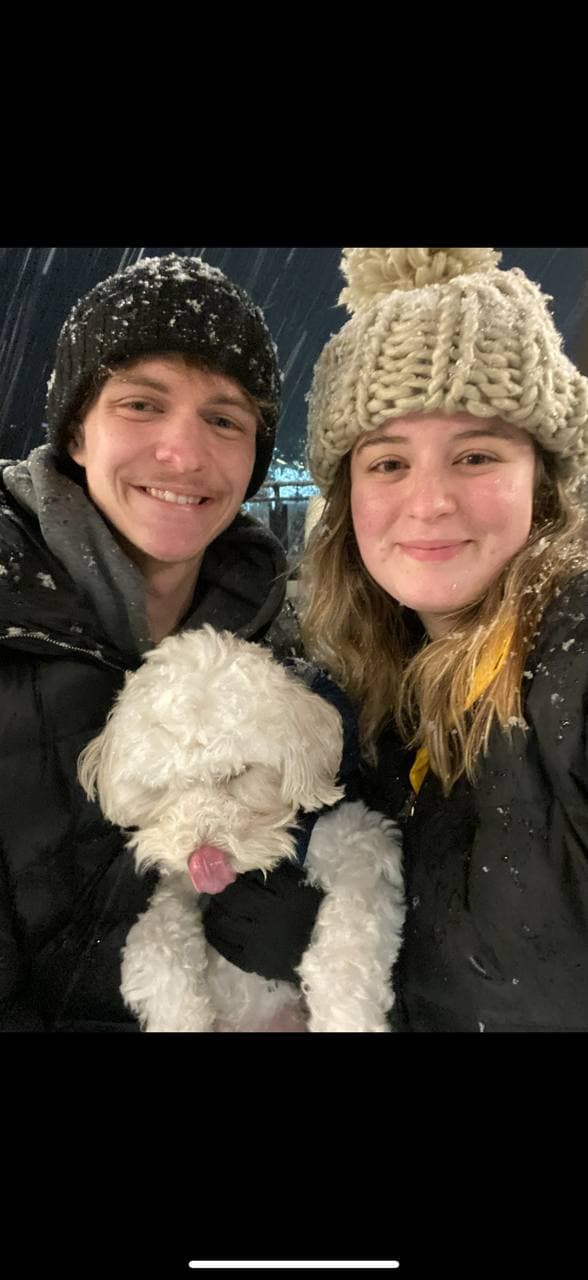 our first snow